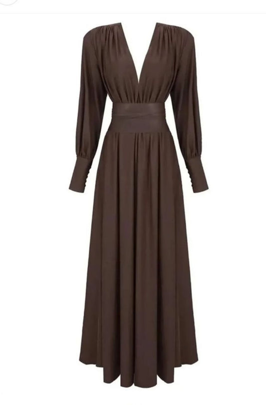 Long Brown Maxi dress